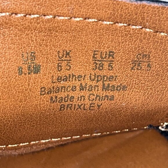 Franco Sarto Women’s Black Leather Slip-On Brixley Tassel Loafers Size 8.5M - Picture 6 of 8